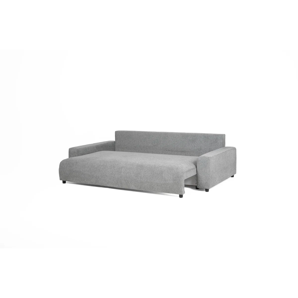Dave 4 Seat Light Grey Upholstered Storage Sofa Bed