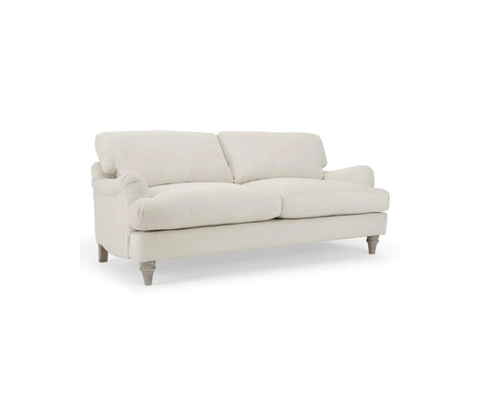 Hoffman 3 Seat Cream Linen Sofa