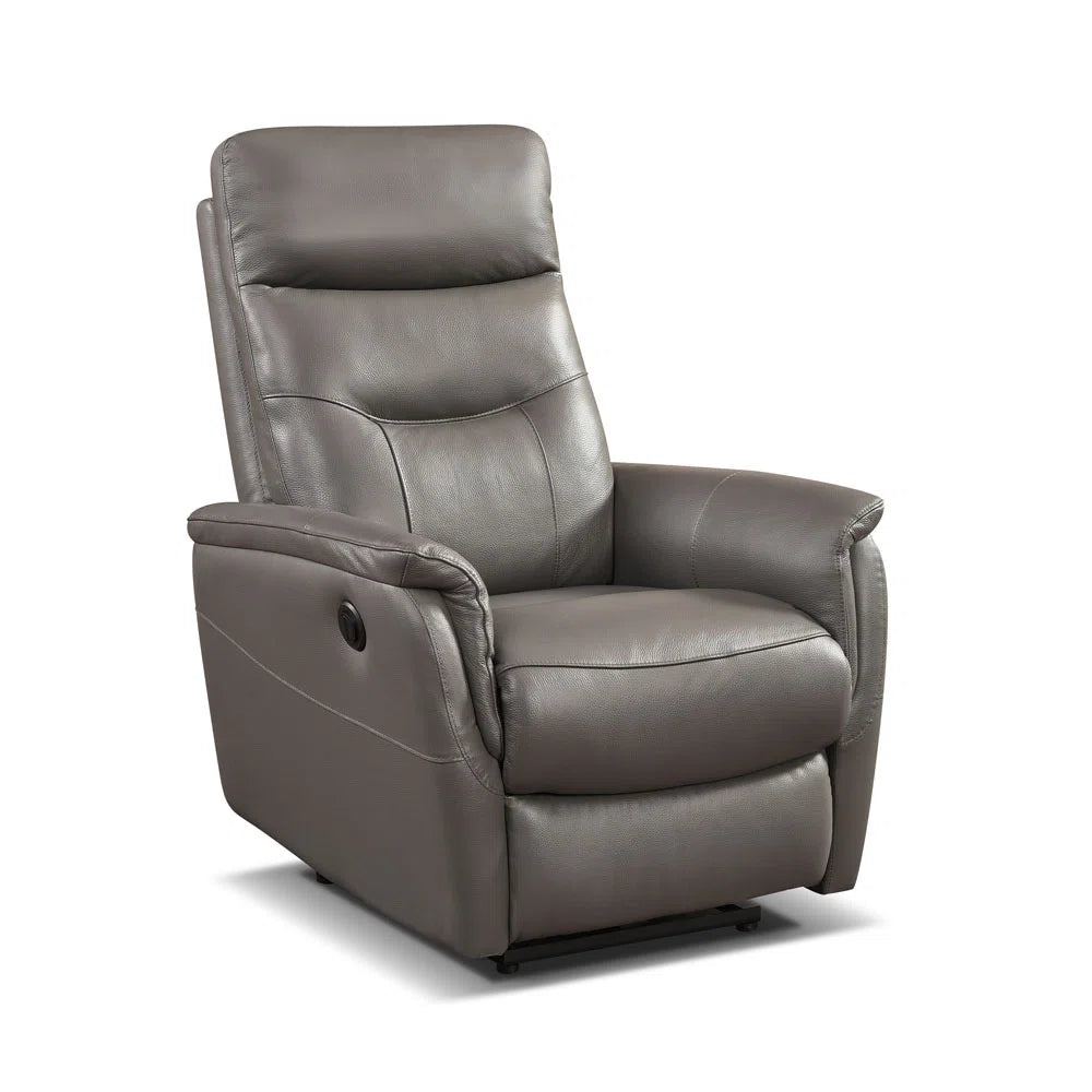 Lexus Grey Faux Leather Electric Recliner