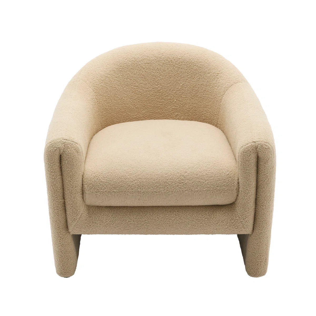 Etsy Camel Teddy Boucle Barrel Chair