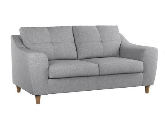 Espire 3 Seater Silver Upholstered Sofa