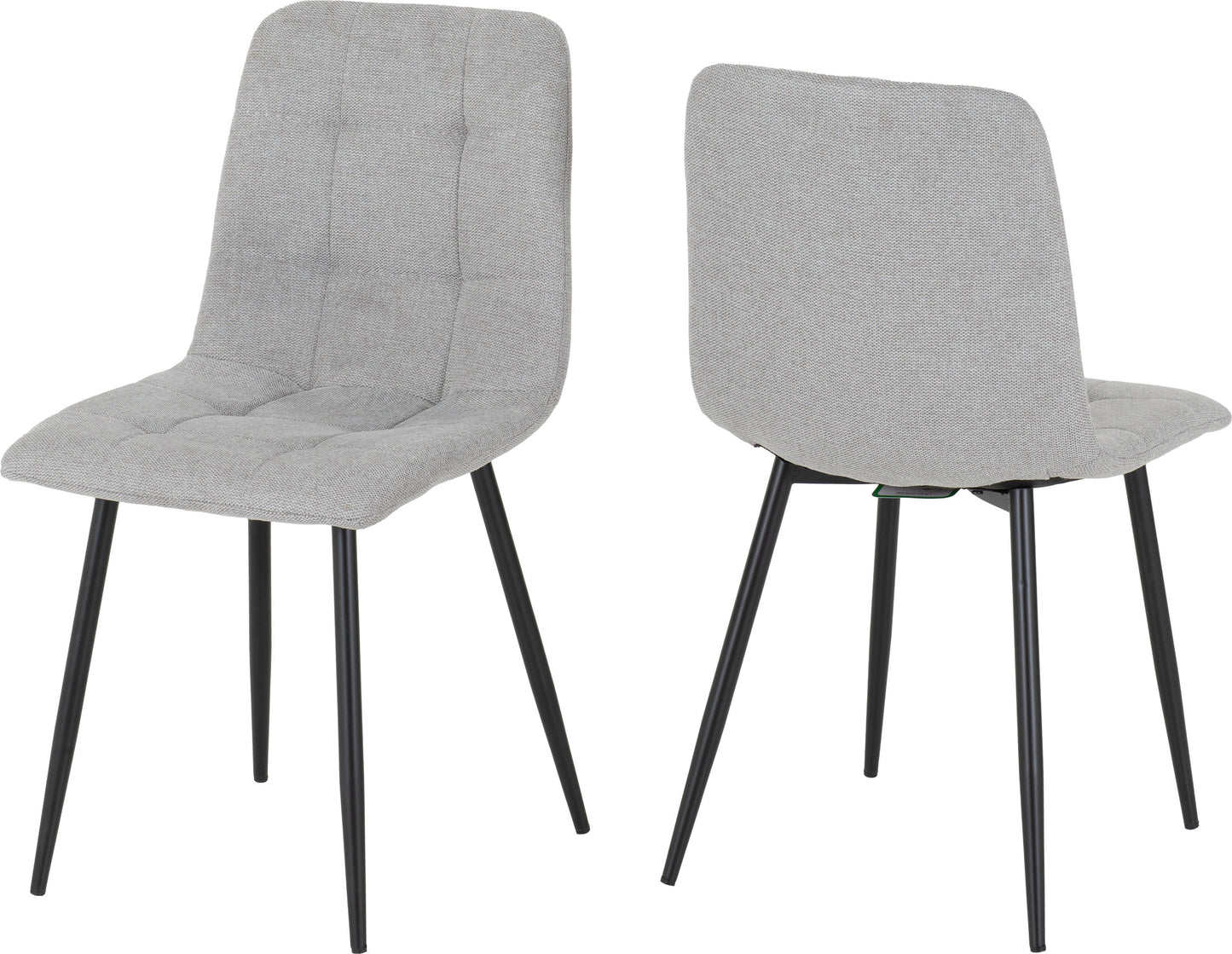 FEN Pair of Suede Dining Chairs