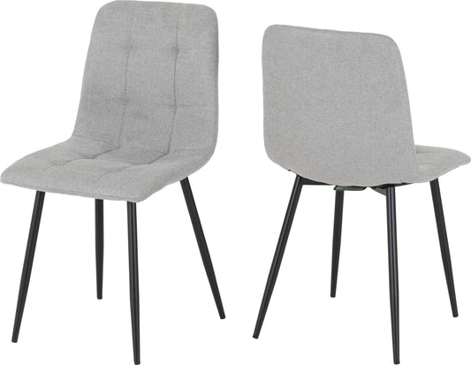 FEN Pair of Suede Dining Chairs