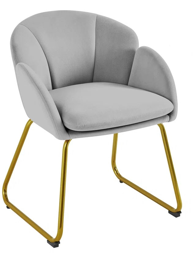 Annabelle Grey Velvet Side Chair
