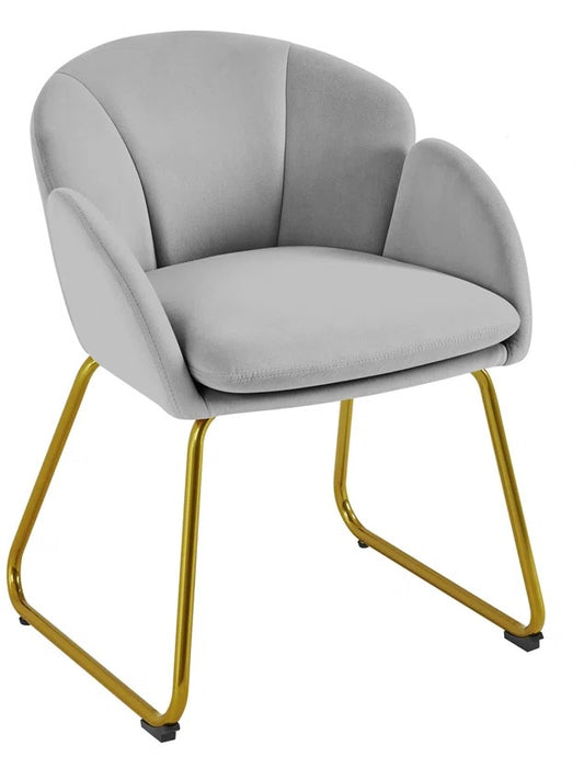 Annabelle Grey Velvet Side Chair