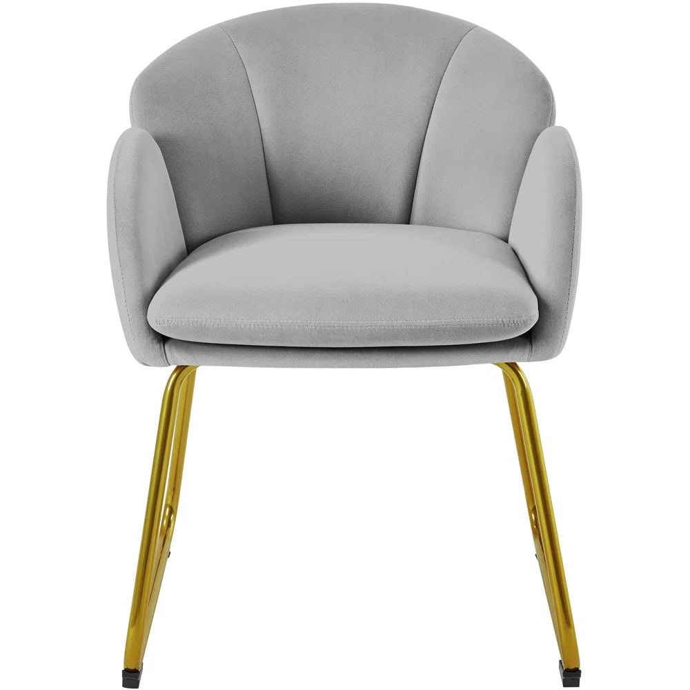 Annabelle Grey Velvet Side Chair