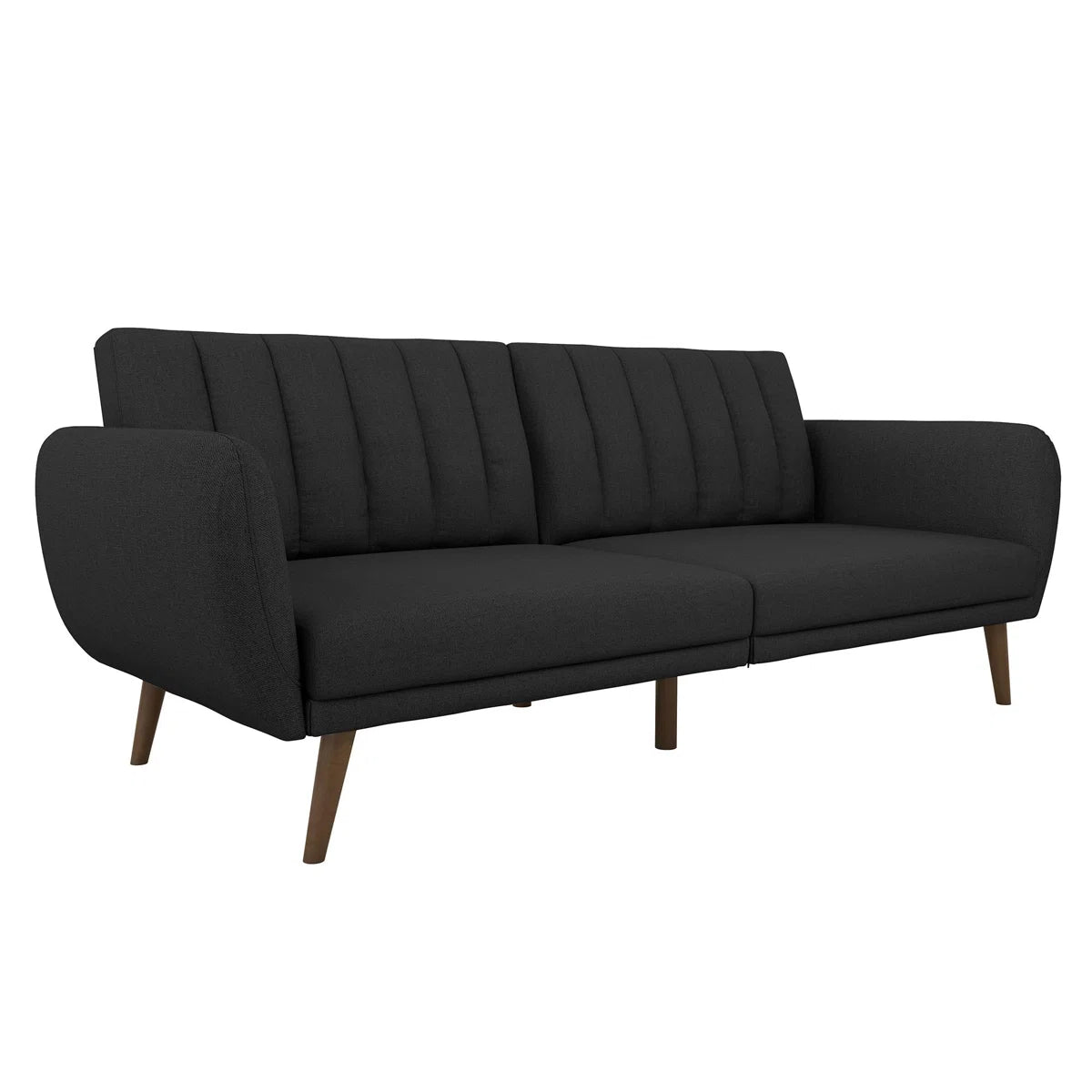 Grange 3 Seater Black Linen Clic Clac Sofa