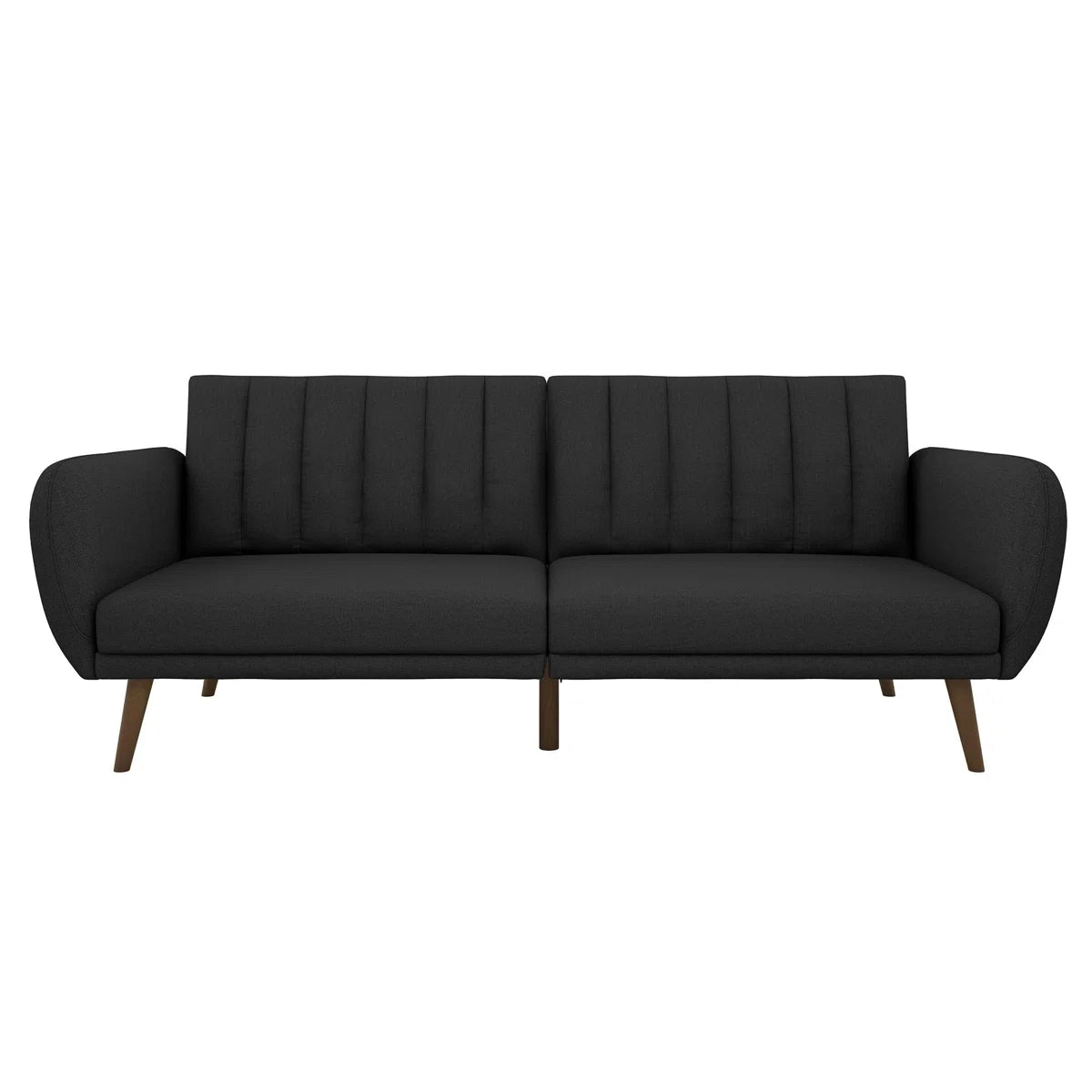 Grange 3 Seater Black Linen Clic Clac Sofa