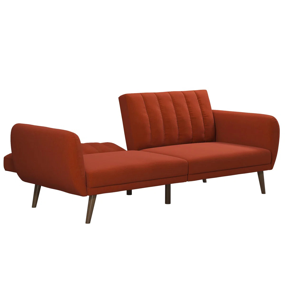 Grange 3 Seater Orange Linen Clic Clac Sofa