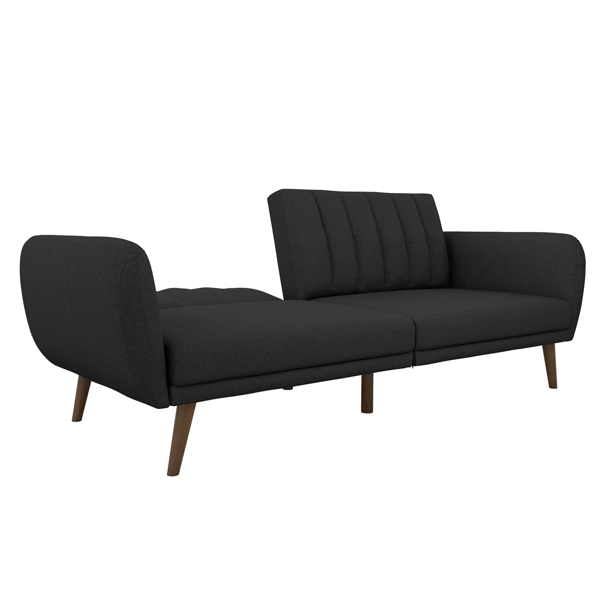 Grange 3 Seater Black Linen Clic Clac Sofa
