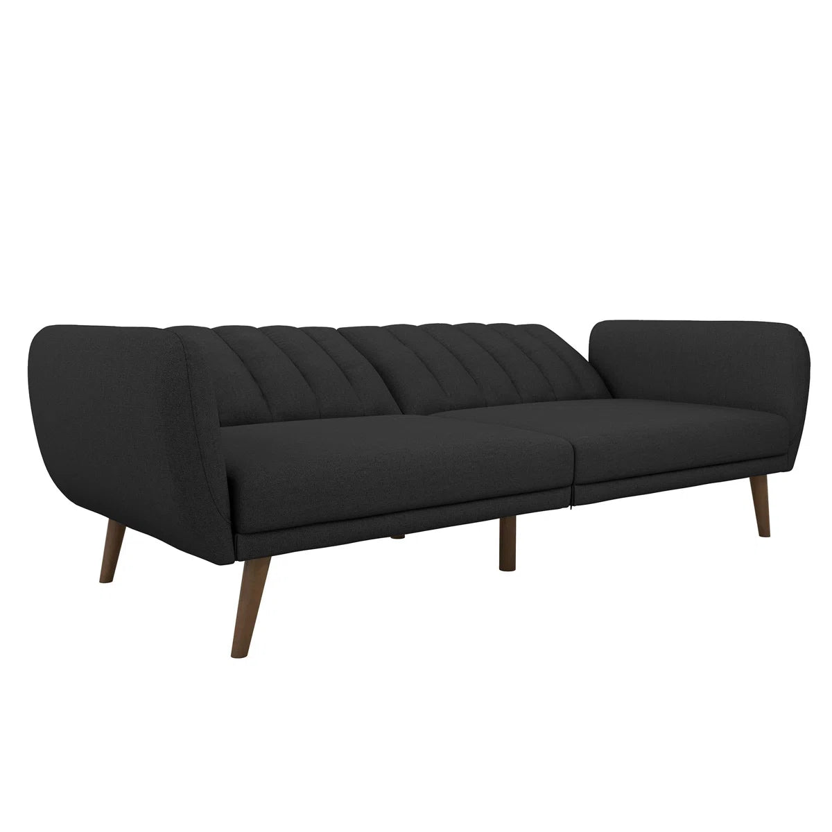 Grange 3 Seater Black Linen Clic Clac Sofa