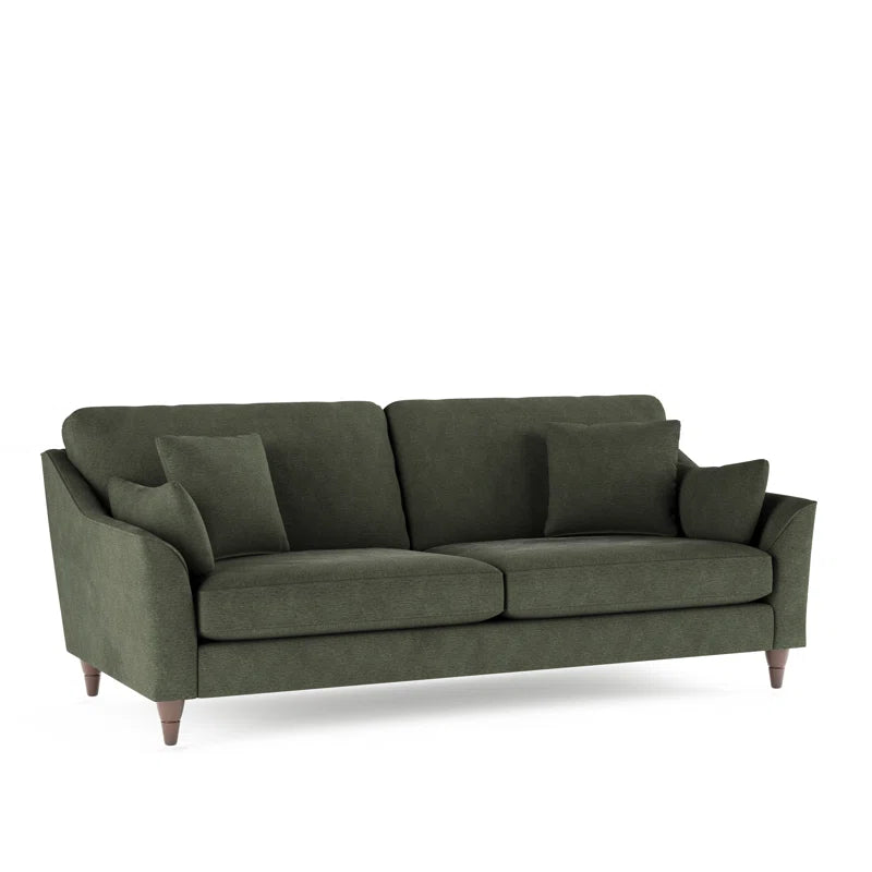 Gerry 3 Seat Sage Green Upholstered Sofa