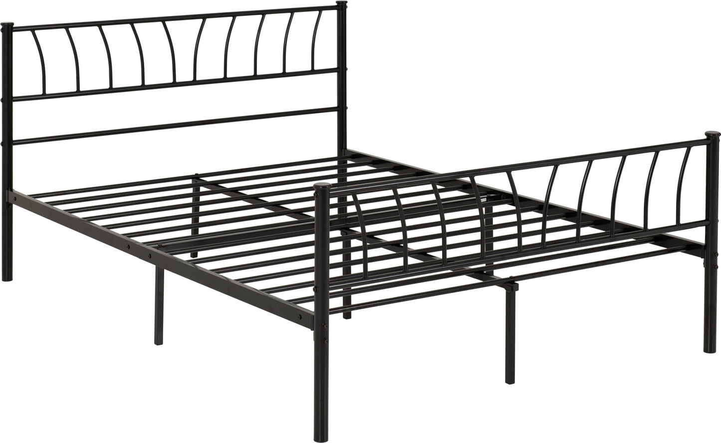 HLW 4ft6" Double Metal Bed
