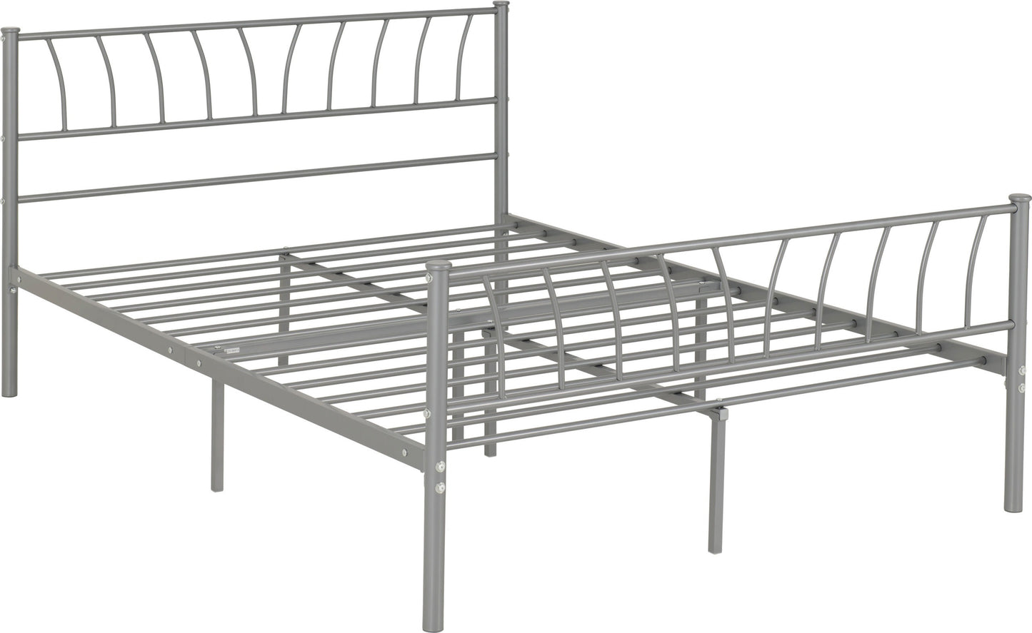 HLW 4ft6" Double Metal Bed