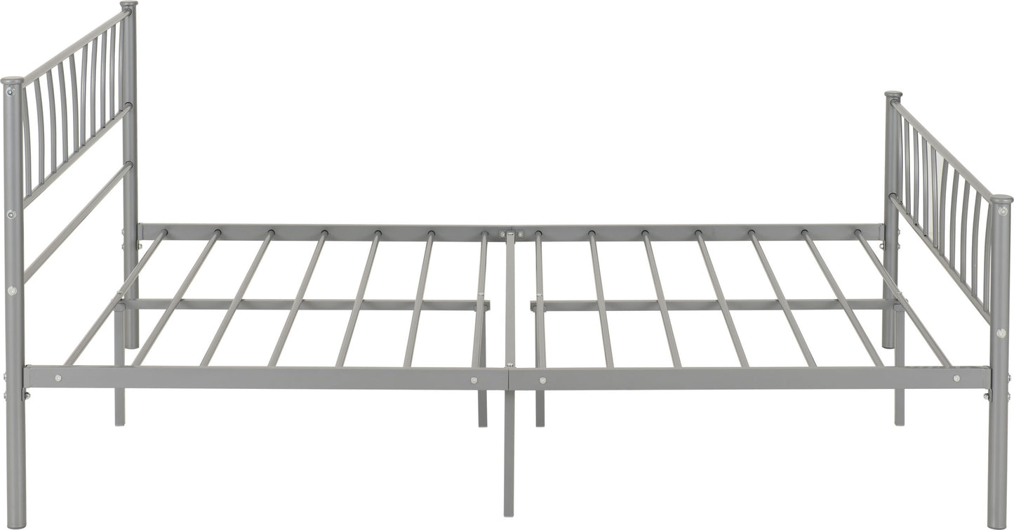 HLW 4ft6" Double Metal Bed