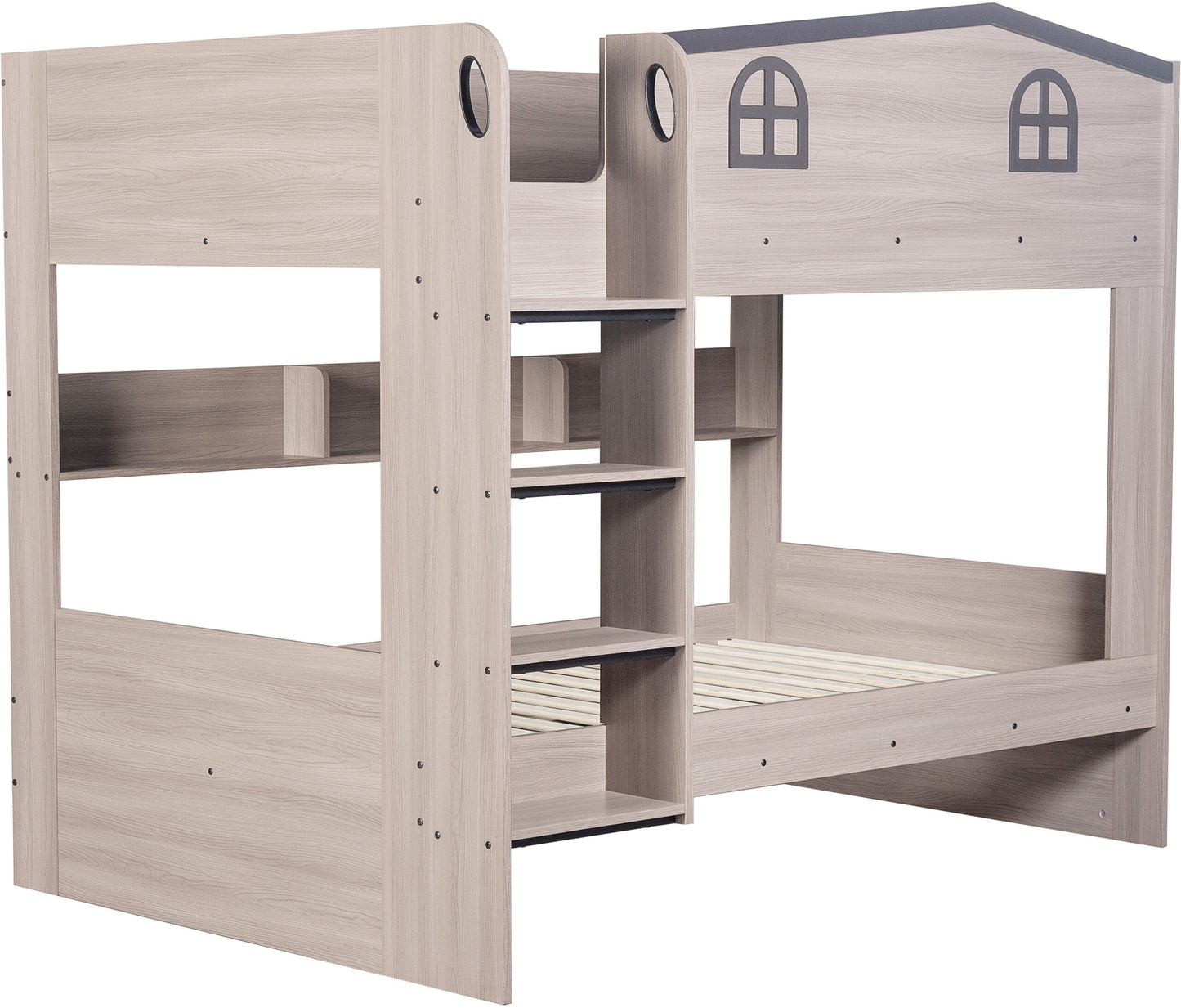 HEC 4ft Small Double Ash Grey Bunk Bed