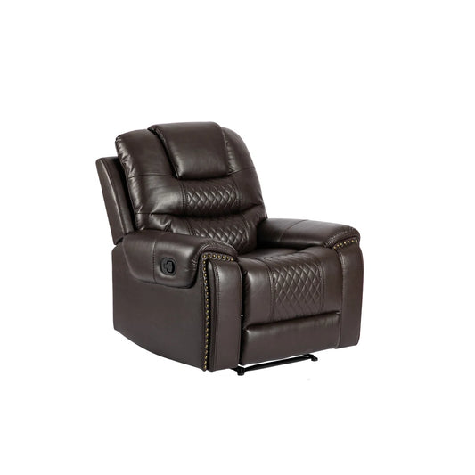 Jackie Brown Faux Leather Manual Recliner Armchair