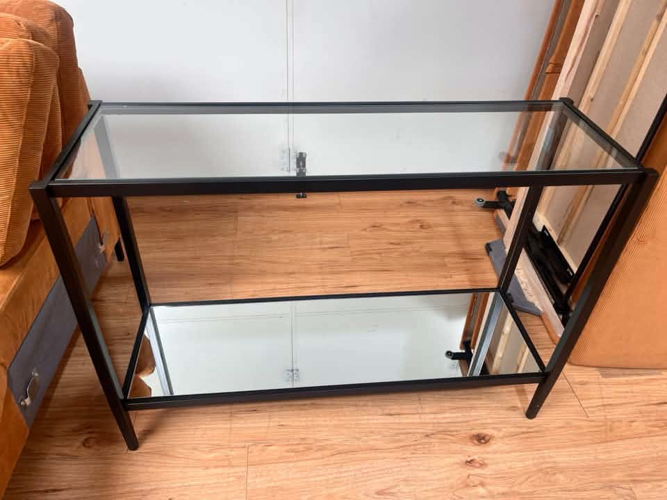 Heras Mirrored Glass Console Table