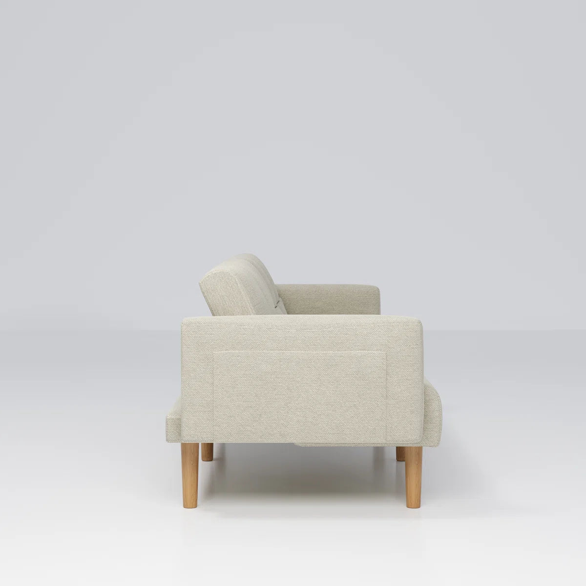 Benson 3 Seater Cream Velvet Clic Clac Sofa Bed