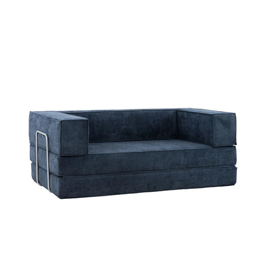 Dougie 2 Seat Blue Upholstered Day Bed