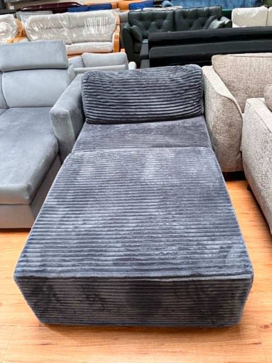 Idaho Grey Jumbo Cord Modular Chaise