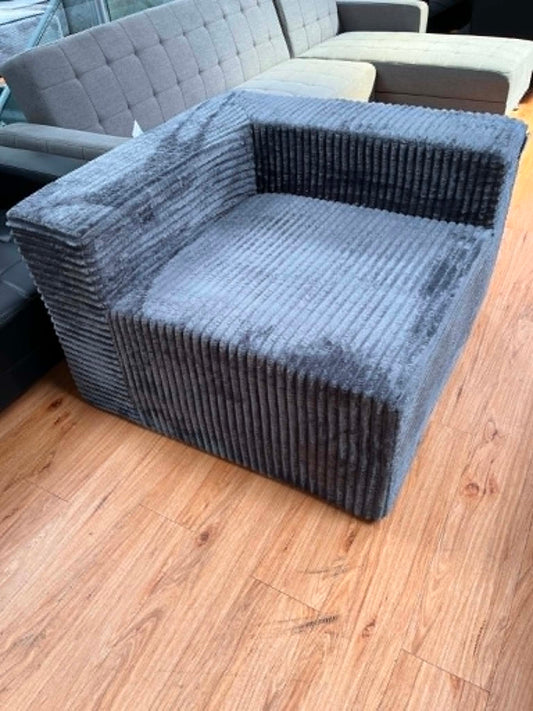 Idaho Grey Jumbo Cord Modular Chair