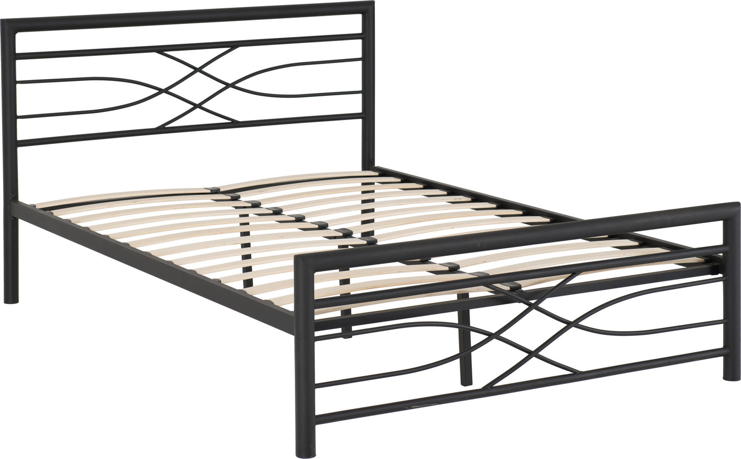 KLY 4ft6" Double Metal Bed