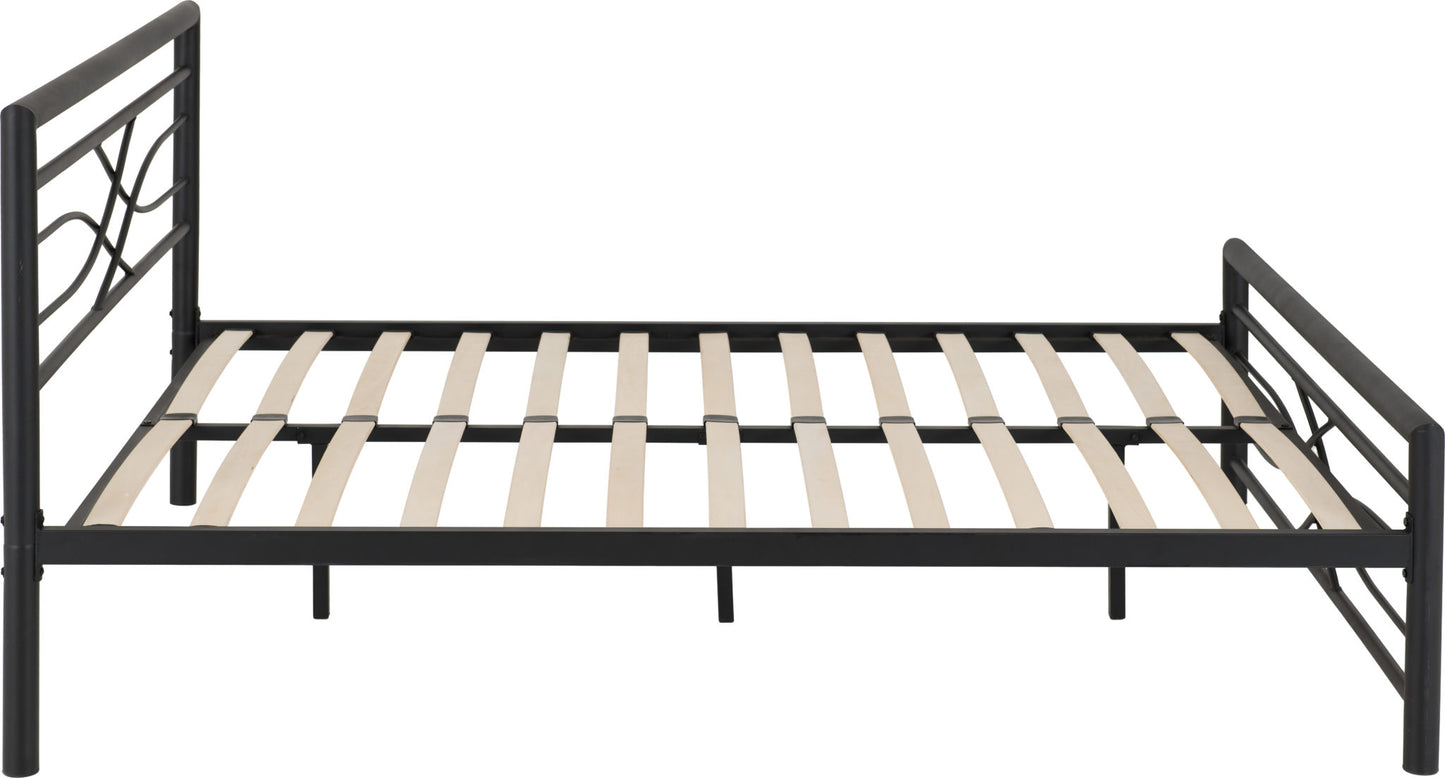 KLY 4ft6" Double Metal Bed