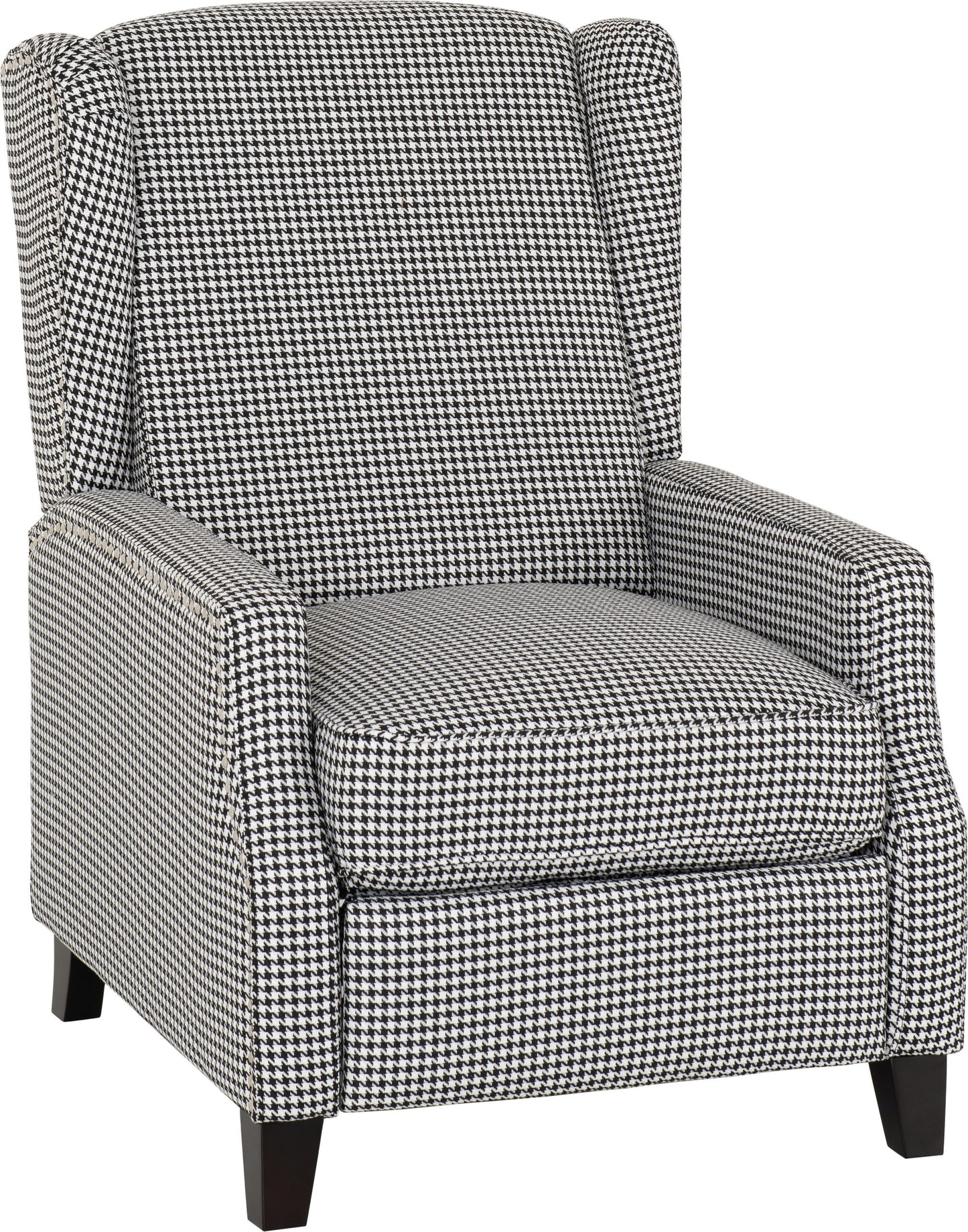 KNS Dogtooth Fabric Recliner Chair