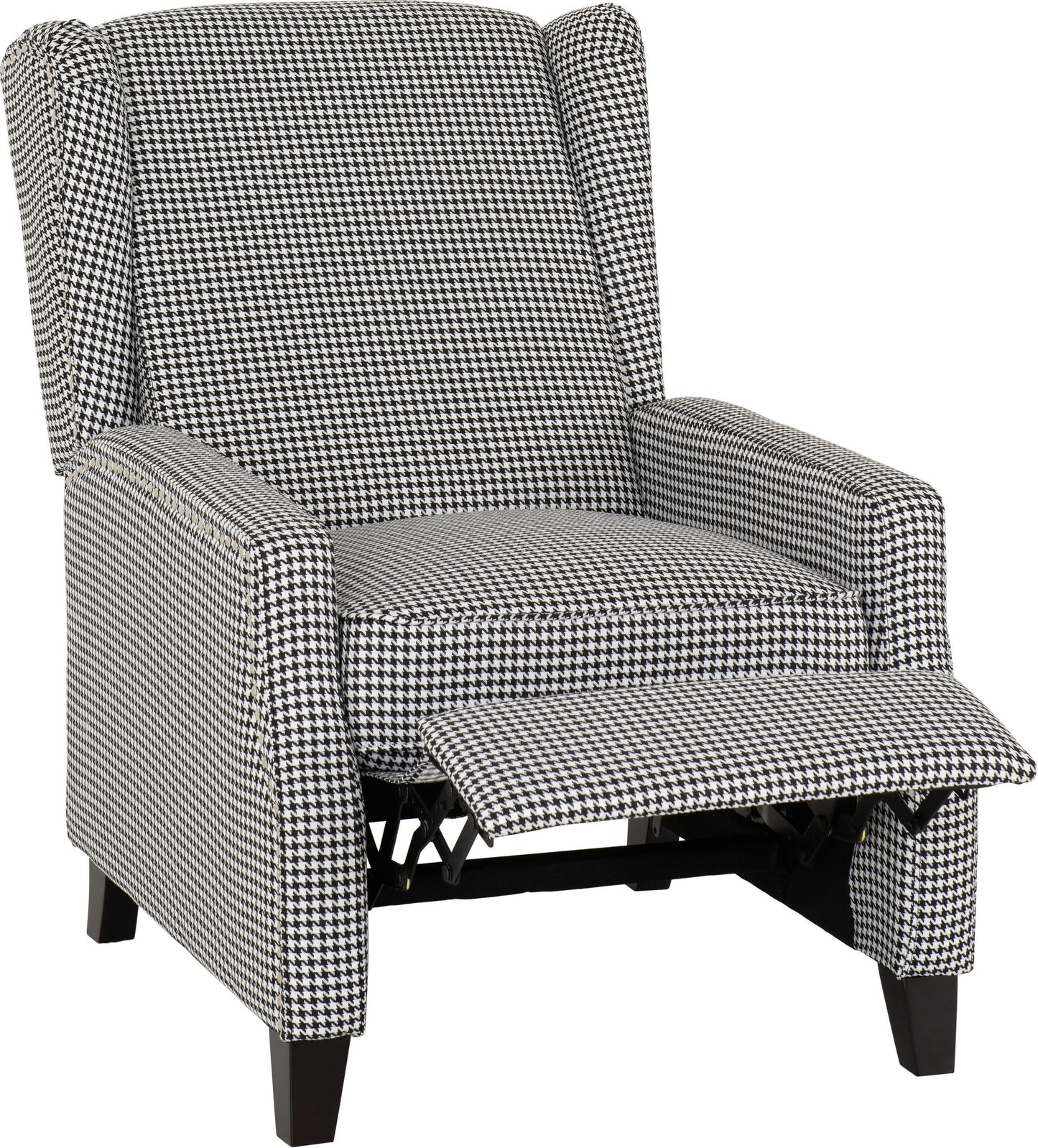 KNS Dogtooth Fabric Recliner Chair