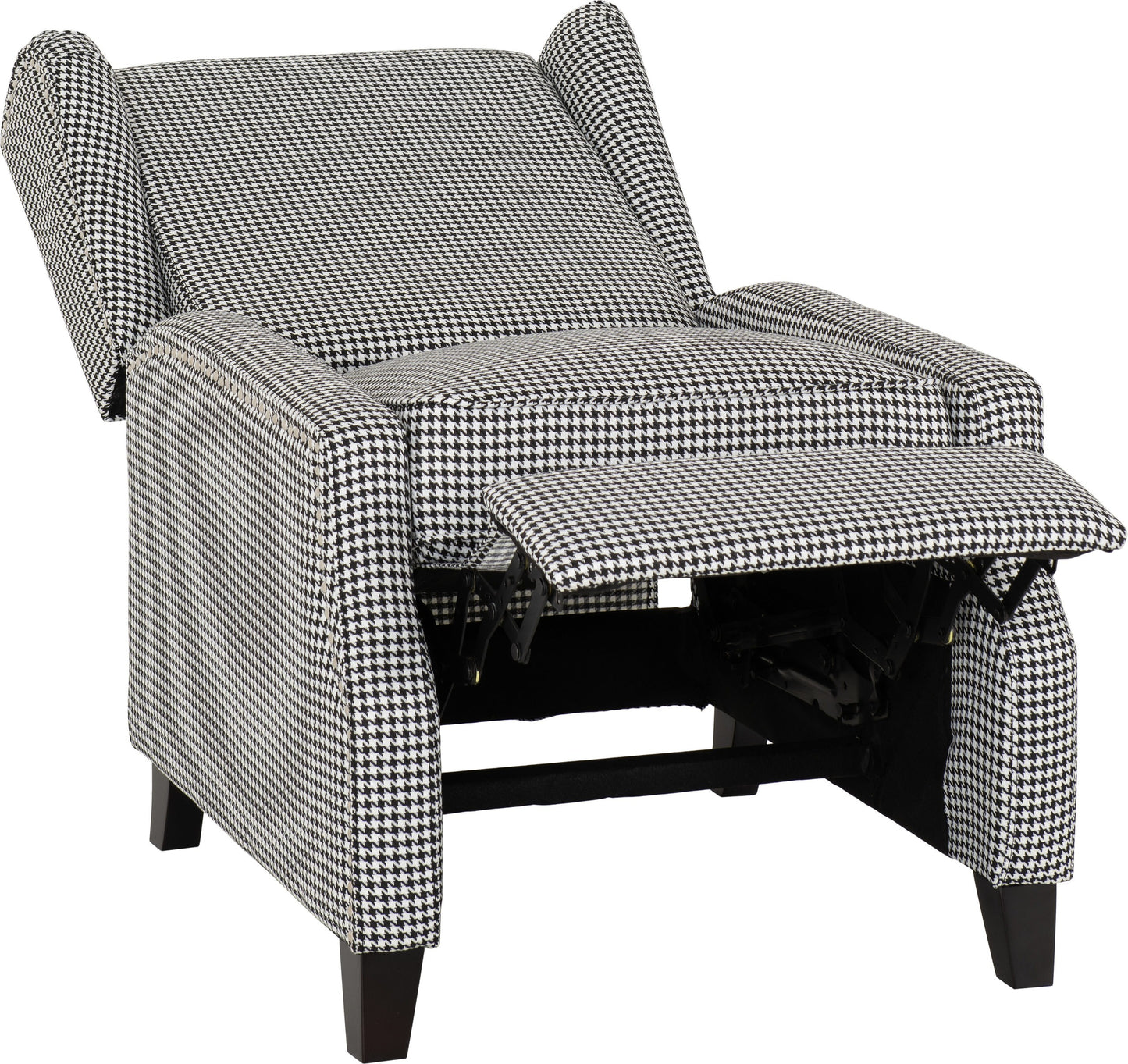 KNS Dogtooth Fabric Recliner Chair