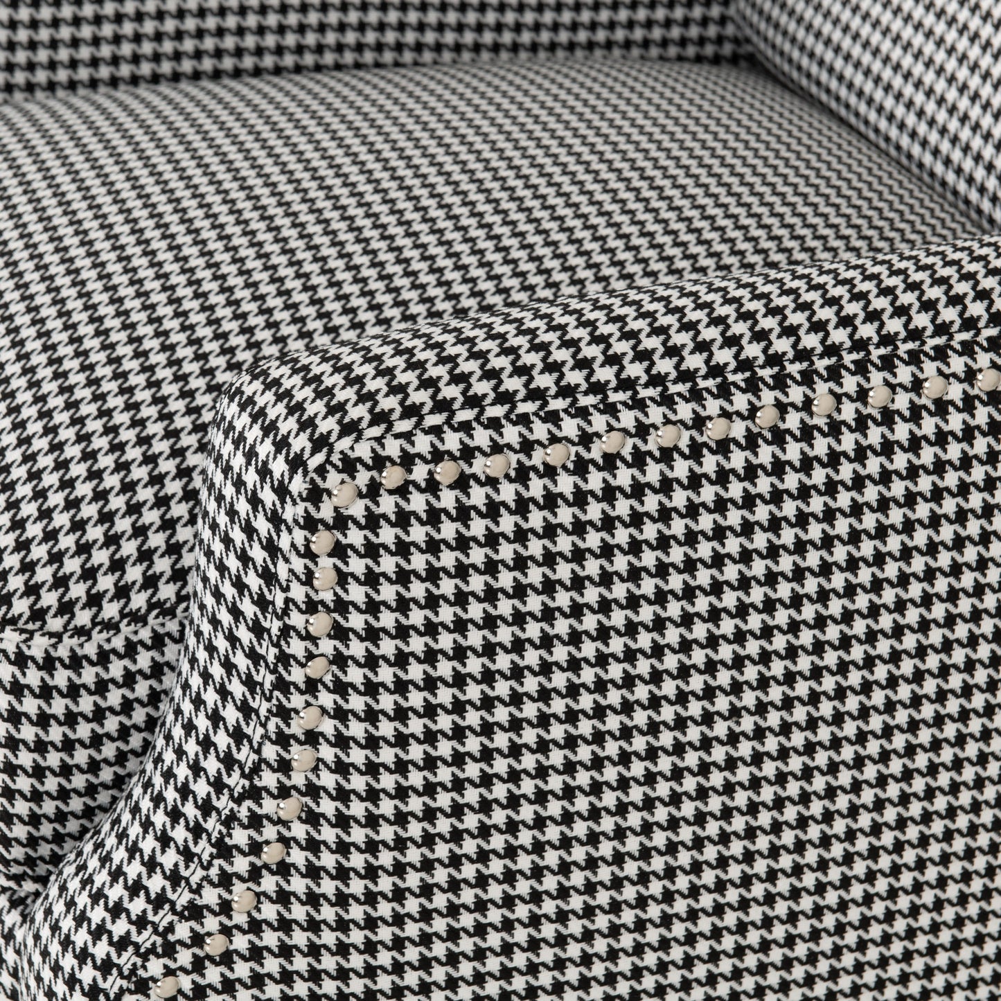 KNS Dogtooth Fabric Recliner Chair