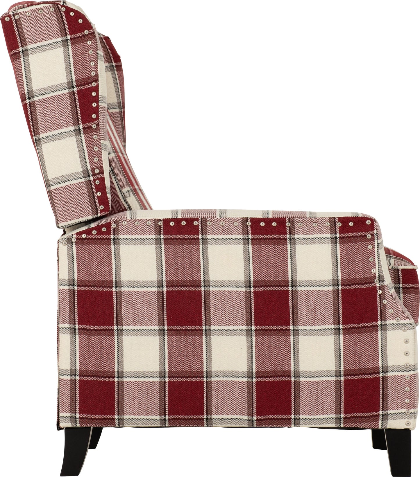 KEN Red Tartan Recliner Chair