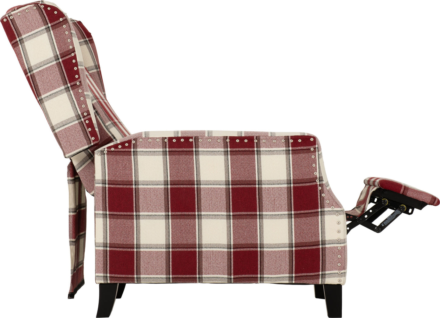 KEN Red Tartan Recliner Chair