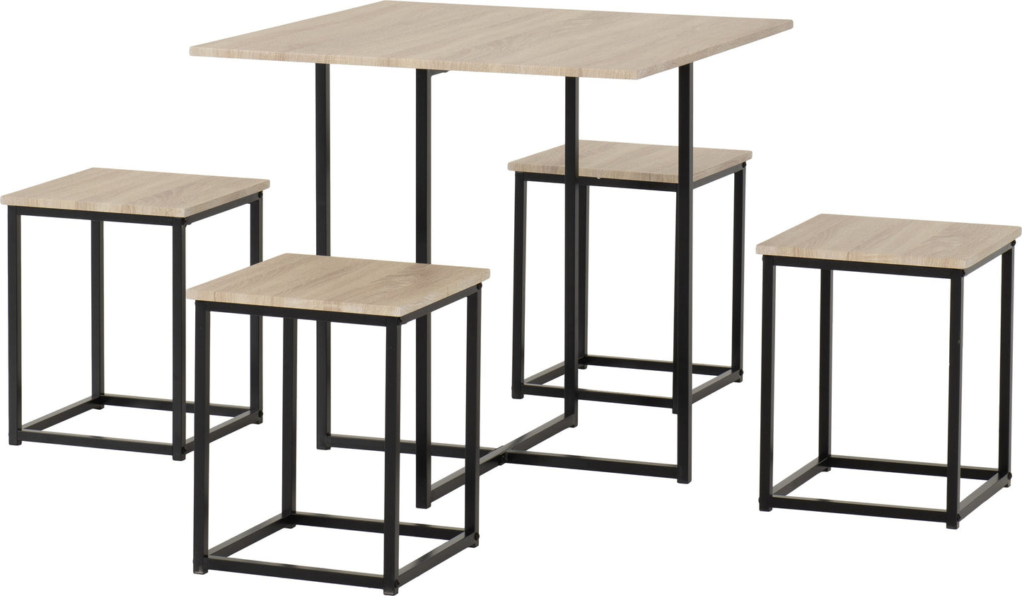 KNT 1+4 Stowaway Dining Set
