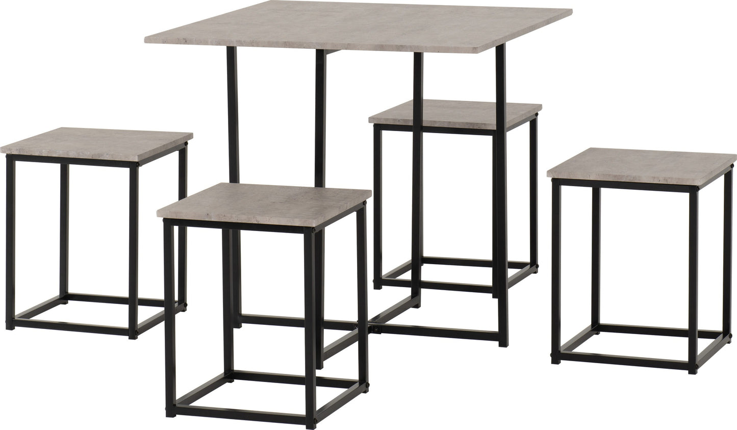 KNT 1+4 Stowaway Dining Set