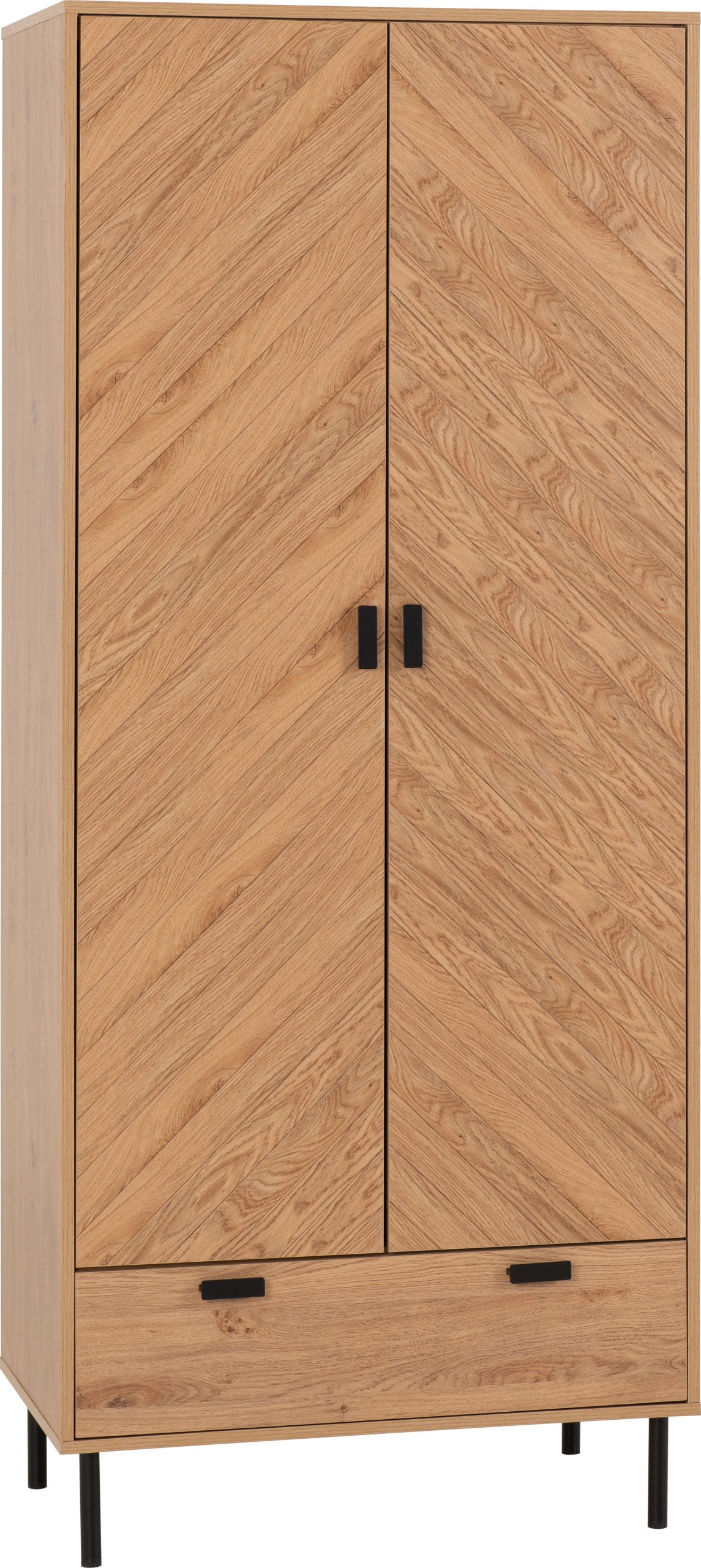 LEO 2 Door 1 Drawer Wardrobe