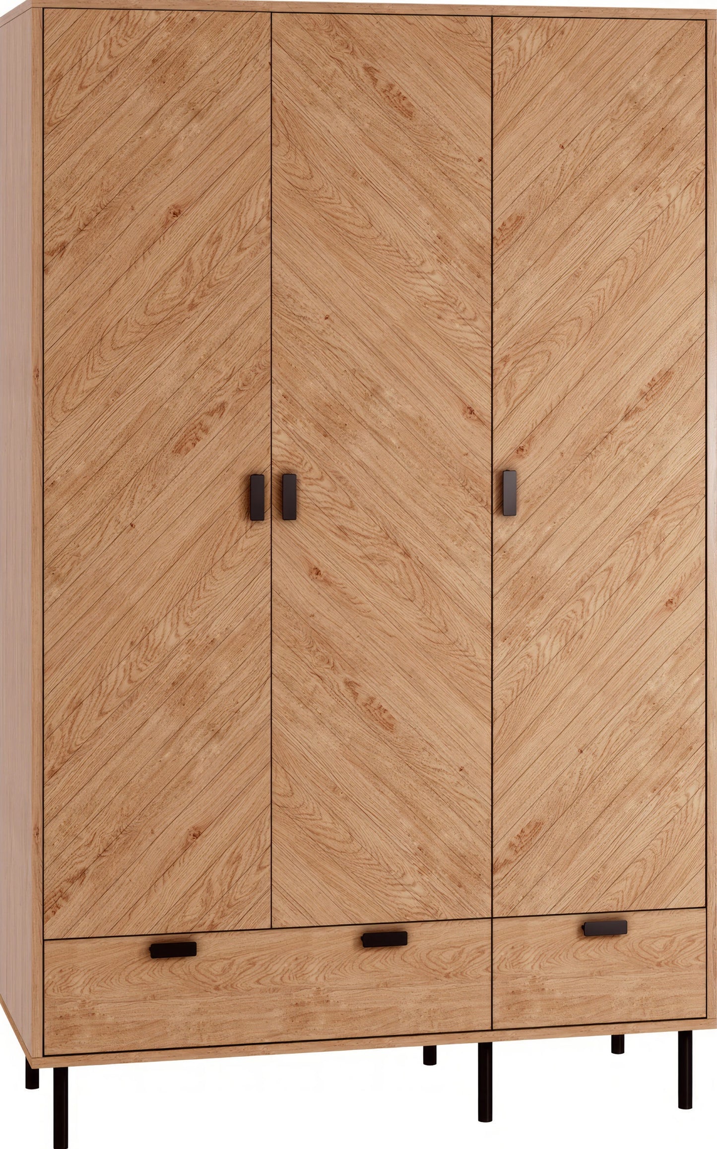 LEO 3 Door 2 Drawer Wardrobe