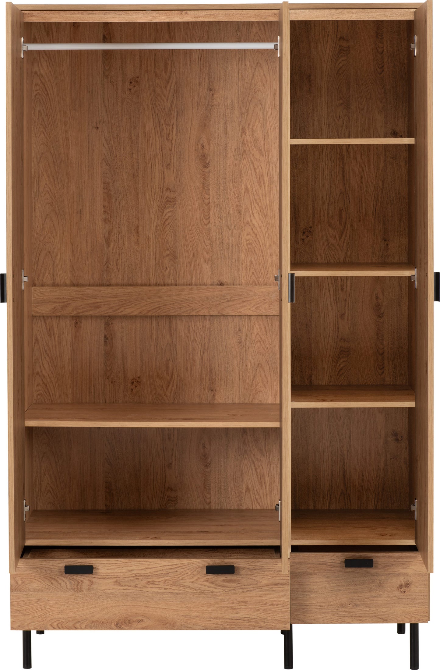 LEO 3 Door 2 Drawer Wardrobe