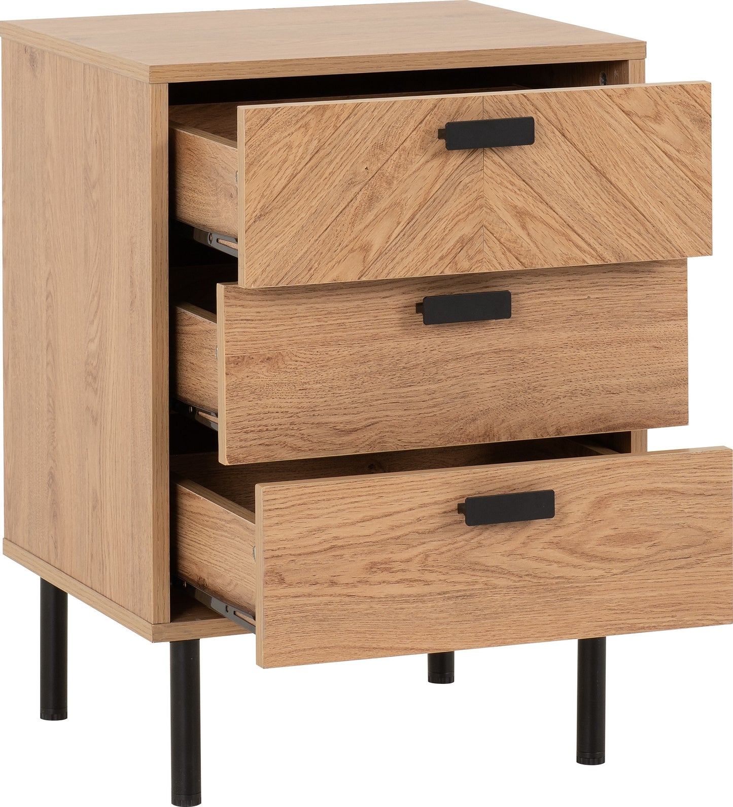 LEO 3 Drawer Bedside