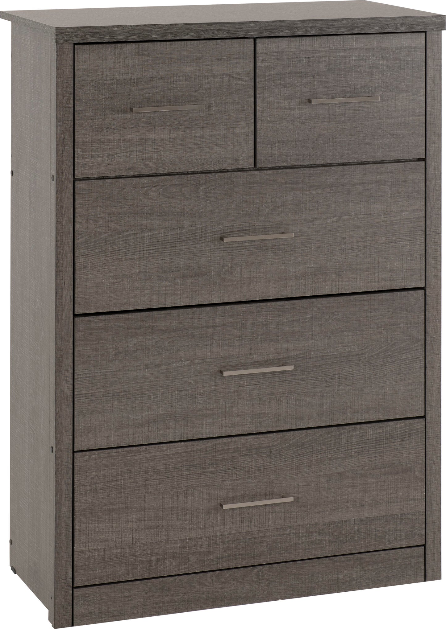 LSB 3+2 Drawer Chest - Black Wood Grain