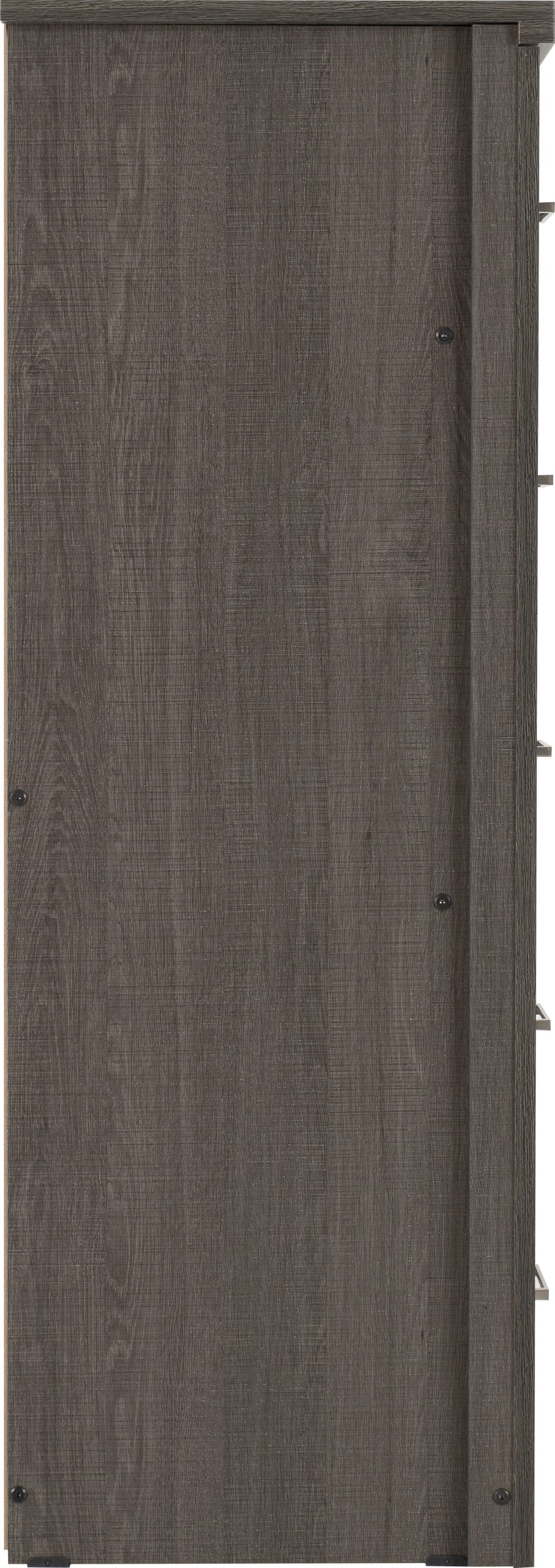 LSB 5 Drawer Narrow Chest - Black Wood Grain