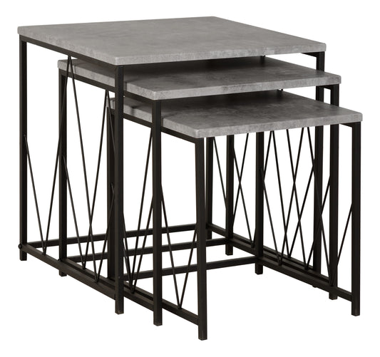ATH Square Concrete Effect Nest Of Tables