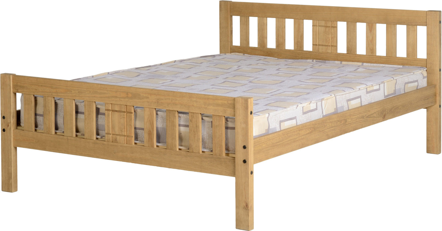 RIO 4ft6" Double Wooden Bed