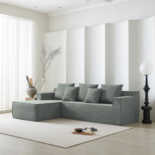 Jacob 4 Seat Grey Foam Corner Sofa