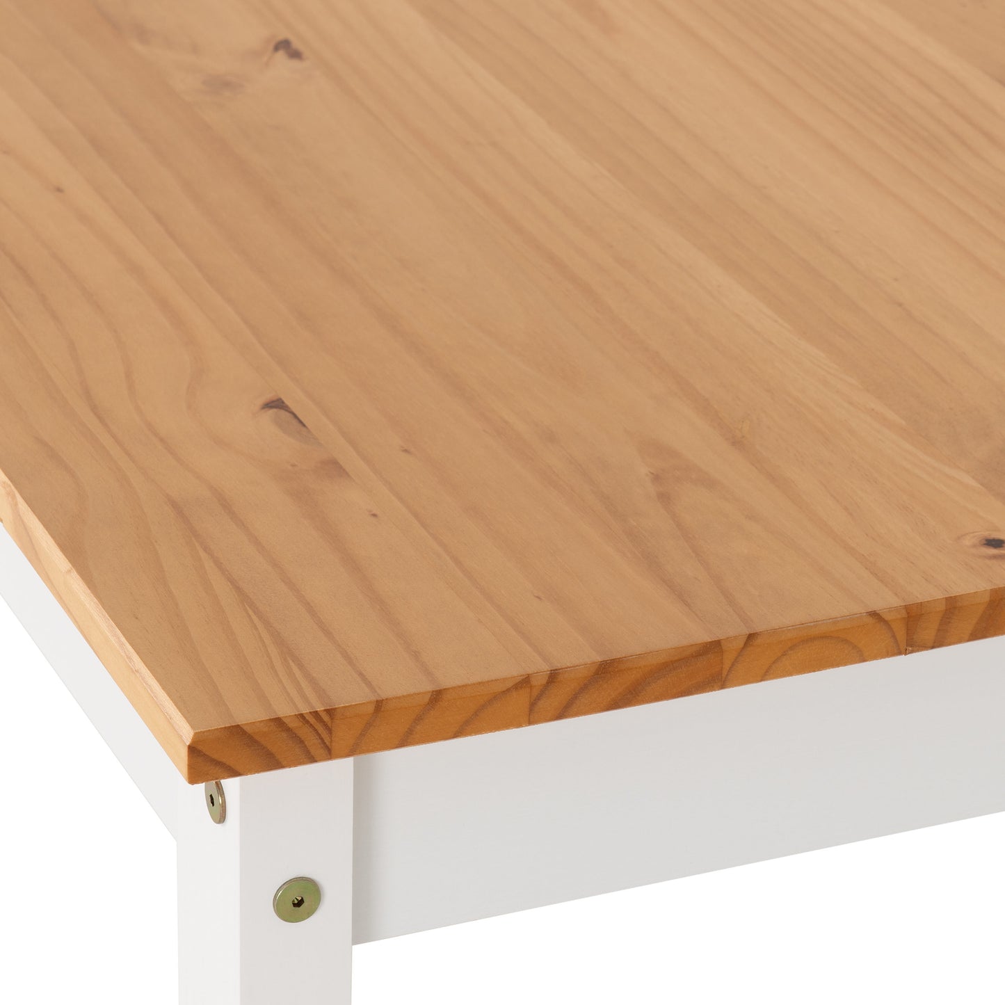 LDLW White and Oak Effect 6 Seater Dining Set