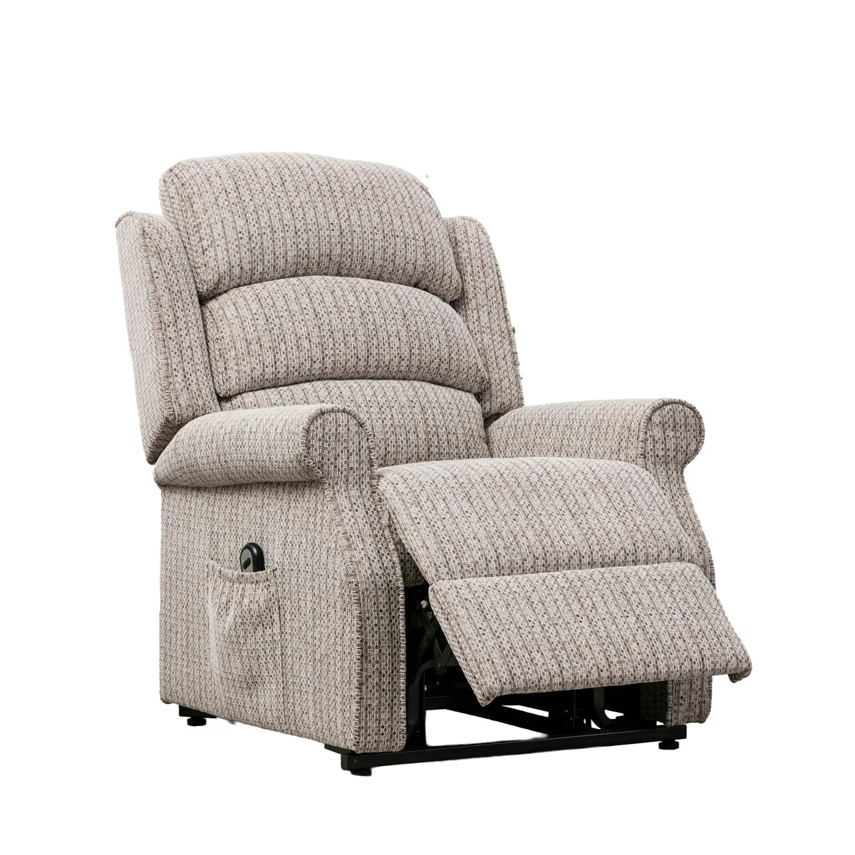 Elaine Oatmeal Upholstered Lift Assist Electric Recliner