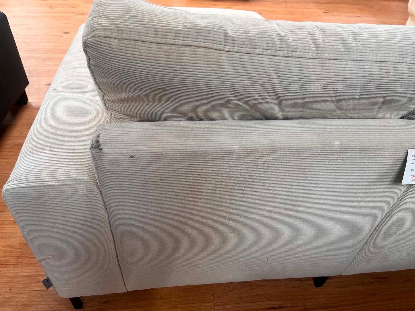 Poppy 8 Seat Beige Upholstered Sofa Bed with Storage Chaise