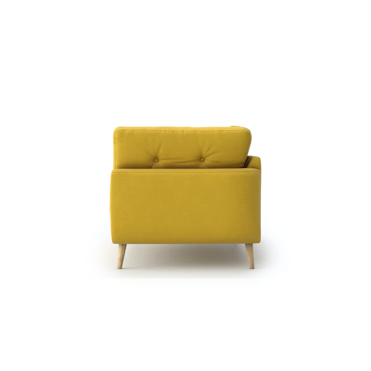 Linda Yellow Upholstered 2 Seater Chaise