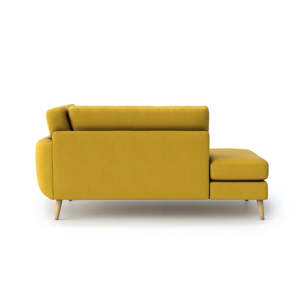 Linda Yellow Upholstered 2 Seater Chaise